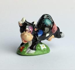 Springende schwarze Kuh 